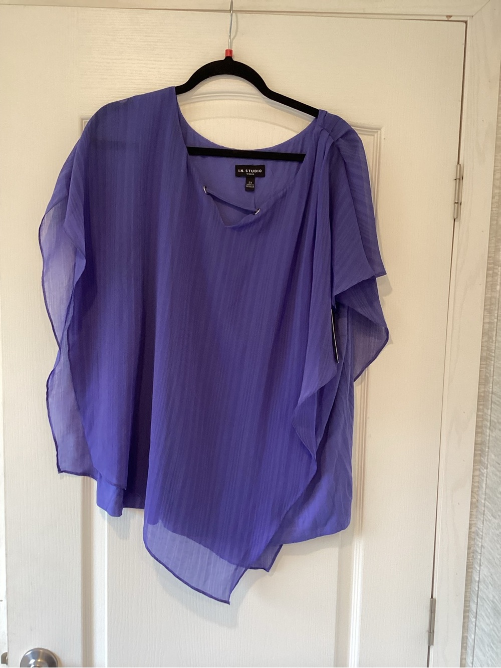 I.N. Studio Ruffle Sleeve Top 2XL BNWT